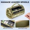 imageKastKing BaitSpace Line Management Bag Fishing Line Storage Bag with Water Resistant Nylon Clear View Window Removable Divider Tanglefree Leader Line HolderKhakiLarge