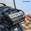 imageKastKing BaitSpace Line Management Bag Fishing Line Storage Bag with Water Resistant Nylon Clear View Window Removable Divider Tanglefree Leader Line HolderBlueLarge