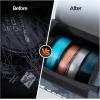 imageKastKing BaitSpace Line Management Bag Fishing Line Storage Bag with Water Resistant Nylon Clear View Window Removable Divider Tanglefree Leader Line HolderBlueMedium
