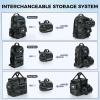 imageKastKing BaitSpace Line Management Bag Fishing Line Storage Bag with Water Resistant Nylon Clear View Window Removable Divider Tanglefree Leader Line HolderBlackMedium