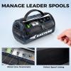 imageKastKing BaitSpace Line Management Bag Fishing Line Storage Bag with Water Resistant Nylon Clear View Window Removable Divider Tanglefree Leader Line HolderBlueLarge