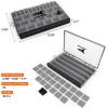 imageKastKing HyperSeal Waterproof Tackle Box 3600 and 3700 Tackle Trays Fishing Tackle Box Organizer with Removable Dividers Lure Box and Terminal Tackle StorageBlack37001 pack