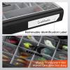 imageKastKing HyperSeal Waterproof Tackle Box 3600 and 3700 Tackle Trays Fishing Tackle Box Organizer with Removable Dividers Lure Box and Terminal Tackle StorageBlack37001 pack