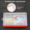 imageKastKing HyperSeal Waterproof Tackle Box 3700 Deep Tackle Trays Fishing Tackle Box Organizer With Removable Dividers Fishing Gear ampamp Fishing Accessories Storage37001 pack no compartment