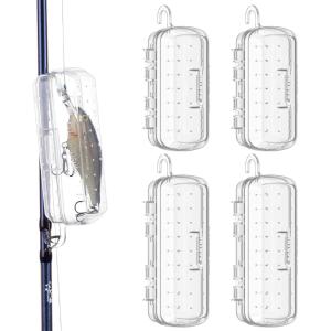 imageKastKing Bait Kapsule  Lure Cover with Vent Holes Protects Hooks Multiple Sizes S M L JumboDrop Shot  Multiple Attachments for Freshwater ampamp Saltwater Fishing Gear Patent Pending2 Small and 2 Medium
