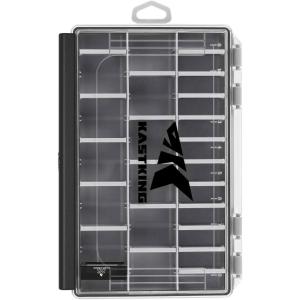 imageKastKing HyperSeal Waterproof Tackle Box 3600 and 3700 Tackle Trays Fishing Tackle Box Organizer with Removable Dividers Lure Box and Terminal Tackle StorageBlack36001 pack
