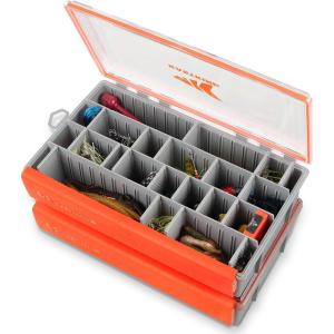 imageKastKing HyperSeal Waterproof Tackle Box 3700 Deep Tackle Trays Fishing Tackle Box Organizer With Removable Dividers Fishing Gear ampamp Fishing Accessories Storage37002 pack with compartment