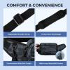 imageKastKing BaitSpace Waist Bag  Waterproof Tackle Storage Bag With Adjustable Belt Fishing Fanny Pack for Men Soft Bait Organizer 3600 Utility Box Rod Holder NylonBlue Camo