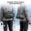 imageKastKing BaitSpace Waist Bag  Waterproof Tackle Storage Bag With Adjustable Belt Fishing Fanny Pack for Men Soft Bait Organizer 3600 Utility Box Rod Holder NylonBlack Camo