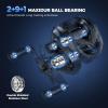 imageKastKing Kestrel Air Micro Finesse Casting Reel Ultralight Baitcasting Fishing Reel Easily Casts Lures Down to 05 Gram Backlash Prevention Brake 761 Gear Ratio 291 Ball BearingsLeft Handed  761