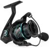 imageKastKing Verus Spinning Fishing Reel Ultra Lightweight 68oz Spinning Reel Aerodynamic Reel Rotor 621 Gear Ratio Up to 22lbs Max Drag EVA3A Cork Handle KnobsBlack