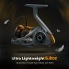 imageKastKing Verus Spinning Fishing Reel Ultra Lightweight 68oz Spinning Reel Aerodynamic Reel Rotor 621 Gear Ratio Up to 22lbs Max Drag EVA3A Cork Handle KnobsSilver