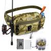 imageKastKing BaitSpace Waist Bag  Waterproof Tackle Storage Bag With Adjustable Belt Fishing Fanny Pack for Men Soft Bait Organizer 3600 Utility Box Rod Holder NylonKhaki Camo