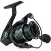 imageKastKing Verus Spinning Fishing Reel Ultra Lightweight 68oz Spinning Reel Aerodynamic Reel Rotor 621 Gear Ratio Up to 22lbs Max Drag EVA3A Cork Handle KnobsBlack