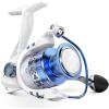 imageKastKing Centron ampamp Centron Lite Spinning Reels Size 500 is Perfect for Ice Fishing Up to 175 Max Drag 521 Gear Ratio Ultra Smooth Powerful CNC Aluminum Spool 91 BB Light WeightCentron Lite  Collapsible Handle