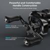 imageKastKing iReel 2 Phantom Black Fishing Reel IFC Digital Brake Six Preset Casting Modes Unlimited Customizable Adjustments Bluetooth Pairing 100 Magnesium Frame Larger Axis Eye Line Guide
