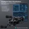 imageKastKing iReel 2 Phantom Black Fishing Reel IFC Digital Brake Six Preset Casting Modes Unlimited Customizable Adjustments Bluetooth Pairing 100 Magnesium Frame Larger Axis Eye Line Guide