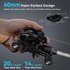 imageKastKing iReel 2 Phantom Black Fishing Reel IFC Digital Brake Six Preset Casting Modes Unlimited Customizable Adjustments Bluetooth Pairing 100 Magnesium Frame Larger Axis Eye Line Guide