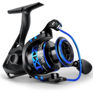 imageKastKing Centron ampamp Centron Lite Spinning Reels Size 500 is Perfect for Ice Fishing Up to 175 Max Drag 521 Gear Ratio Ultra Smooth Powerful CNC Aluminum Spool 91 BB Light WeightCentron