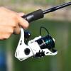 imageKastKing Crixus Fishing Rod and Reel Combo High Performance Spinning ampamp Baitcaster Combo IM6 Graphite 2Pc Blanks Zirconium Oxide Rings SuperPolymer Handle Lightweight Reel with Aluminum SpoolA Spin70 Med Heavy2pcs 3000 Reel