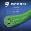 imageKastKing Hammer FFS Neutral Density UHMWPE Braided Fishing Line Unique 9Carrier MicroFilament Round Braid Colorfast Super Smooth Ultra Small Finesse DiametersNeon Green