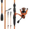 imageKastKing Lethal Blaze Twintip Fishing Rod and Reel Combo Spinning ampamp Baitcaster Combo Flame Pattern Design IM6 Graphite 2Pc Rod with Backup Tip Section StainlessSteel Guides EVA HandleSpin74 M3000 Reel 2pcs Extra Tip
