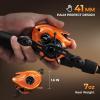 imageKastKing Lethal Blaze Twintip Fishing Rod and Reel Combo Spinning ampamp Baitcaster Combo Flame Pattern Design IM6 Graphite 2Pc Rod with Backup Tip Section StainlessSteel Guides EVA HandleCast64 Mleft Handed 2pcs Extra Tip