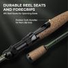 imageKastKing Spartacus II TwinTip Fishing Rod and Reel Combo Spinning ampamp Casting Combo Fishing Poles and Reels Combo KastFlex IM6 Graphite Blanks 2Piece Rods with Extra TipSpin70 Mh3000 Reel 2 Pcs Extra Tip