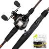 imageKastKing Brent Chapman Baitcasting Reel and Rod Combo Tailored Tackle Kits Prespooled Design IM6 Graphite 2Pc Blanks 5  1 Ball Bearings Aluminum Oxide Ringed Stainless Steel Guides EVA HandlesCast7 M H  Left Handed Bass Casting Kit