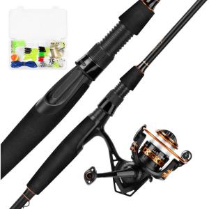 imageKastKing Brent Chapman Baitcasting Reel and Rod Combo Tailored Tackle Kits Prespooled Design IM6 Graphite 2Pc Blanks 5  1 Ball Bearings Aluminum Oxide Ringed Stainless Steel Guides EVA HandlesSpin610 L 1000 Reel Crappie Kit