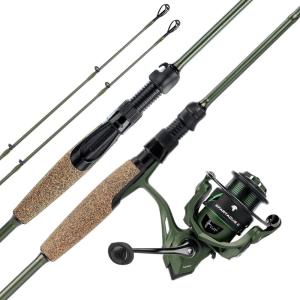 imageKastKing Spartacus II TwinTip Fishing Rod and Reel Combo Spinning ampamp Casting Combo Fishing Poles and Reels Combo KastFlex IM6 Graphite Blanks 2Piece Rods with Extra TipSpin73 M3000 Reel 2 Pcs Extra Tip