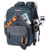 imageKastKing KarryAll KastMate Fishing Tackle BackpackWaterResistant Tackle Bag With 2 Rod HoldersFishing Gear and Equipment With Large Gear StorageBlack CamoE Dark Gray