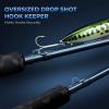 image:imageKastKing ReKon Saltwater Spinning Rod KastFlex IM6 Carbon Graphite Blank Zirconium Ceramic Guides Graphite Locking Reel Seat Oversized Drop Shot Hook Keeper 2Piece PTS Saltwater FishingSpin 90 H  Fast 2pcs