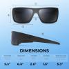 image:imageKastKing Iditarod Polarized Sport SunglassesPuriVex Protective Lens Coating Fishing Sunglasses For Driving Cycling RunningJ Dark Gray Texture Frame  Blue Ocean Lens