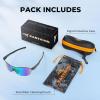 image:imageKastKing Nizini Polarized Sports Fishing Sunglasses With PuriVex Protective Lens Coating Rimless Wrap Design Men WomenF Gloss Tal Brown Frame  Chartreuse Mirror