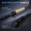 image:imageKastKing Spartacus II Plus TwinTip Spinning amp Casting Rods IM6 Graphite Blanks Stainless Steel Frame with Zirconium Oxide Rings 2Piece Rods with Extra Tip Section PTS NoSlip Grip Hook KeeperCast60 Mh Fast 2 Pcs Extra Tip