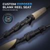 image:imageKastKing Spartacus II Plus TwinTip Spinning amp Casting Rods IM6 Graphite Blanks Stainless Steel Frame with Zirconium Oxide Rings 2Piece Rods with Extra Tip Section PTS NoSlip Grip Hook KeeperCast60 Ml Fast 2 Pcs Extra Tip