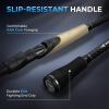 image:imageKastKing Spartacus II Plus TwinTip Spinning amp Casting Rods IM6 Graphite Blanks Stainless Steel Frame with Zirconium Oxide Rings 2Piece Rods with Extra Tip Section PTS NoSlip Grip Hook KeeperSpin60 Mh Fast 2 Pcs Extra Tip