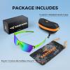 image:imageKastKing Tarkio Polarized Fishing Sunglasses Large Single PC Lenses Rimless Wrap Design UV400 Protection Sports SunglassesI Double Matt Solid Green Frame  Chartreuse