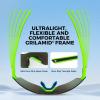 image:imageKastKing Tarkio Polarized Fishing Sunglasses Large Single PC Lenses Rimless Wrap Design UV400 Protection Sports SunglassesI Double Matt Solid Green Frame  Chartreuse