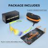 image:imageKastKing Tarkio Polarized Fishing Sunglasses Large Single PC Lenses Rimless Wrap Design UV400 Protection Sports SunglassesJ Double Matt Solid Yellow Frame  Amber Mirror