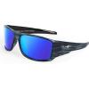 image:imageKastKing Iditarod Polarized Sport SunglassesPuriVex Protective Lens Coating Fishing Sunglasses For Driving Cycling RunningJ Dark Gray Texture Frame  Blue Ocean Lens