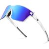 G: Double Matt Silver Frame  Aqua Ice Mirror