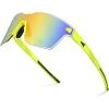 J: Double Matt Solid Yellow Frame  Amber Mirror