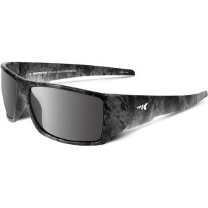 image:imageKastKing Iditarod Polarized Sport SunglassesPuriVex Protective Lens Coating Fishing Sunglasses For Driving Cycling RunningE Matt Boulder Camo Obsidian Frame  Smoke Lens