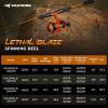 image:imageKastKing Lethal Blaze Spinning Fishing Reel 176LBs Max Drag 521 Gear Ratio UltraSmooth Freshwater amp Inshore Spinning Reel CNC Aluminum Spool Ideal for Bass amp Trout Fishing4000