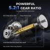 image:imageKastKing Spartacus II Plus Spinning Reel  IPX5 Waterproof FreshwaterSaltwater Fishing Reel 22LB Drag 521 Gear Ratio 71 Stainless Steel Bearings Instant AntiReverse Anodized Aluminum Spool2000