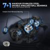 image:imageKastKing Spartacus II Plus Spinning Reel  IPX5 Waterproof FreshwaterSaltwater Fishing Reel 22LB Drag 521 Gear Ratio 71 Stainless Steel Bearings Instant AntiReverse Anodized Aluminum Spool1000