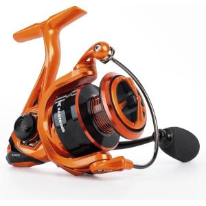 image:imageKastKing Lethal Blaze Spinning Fishing Reel 176LBs Max Drag 521 Gear Ratio UltraSmooth Freshwater amp Inshore Spinning Reel CNC Aluminum Spool Ideal for Bass amp Trout Fishing4000