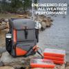 image:imageKastKing All Weather Fishing Tackle Backpack with Removable Rod HoldersWaterproof ArmorShield Fabric Fishing Bag Storage Fishing GearA GreyWith 4 Waterproof Tackle Boxes